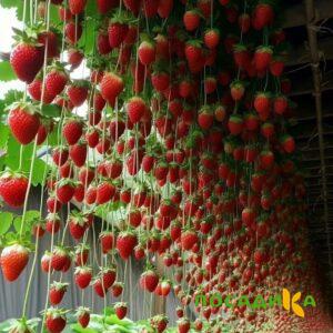 Клубника ампельная Анастасия купить по цене от 370р. в интернет-магазине «Посадика» с доставкой почтой в в Коркиное и по всей России – [изображение №1].